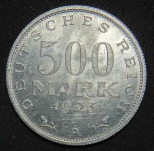 �h�C�c 500�}���N �A���~�R�C�� 1923�N ���C�}�[������ �󏭃R�C�� aUNC