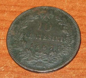 10�Z���g �C�^���A���� ���B�b�g�[���I�E�G�}�k�G�[��2�� 1867�N OM-BB-No.827