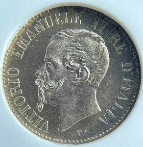 1861-M �C�^���A 1 Centesimo - �� ANACS �\�[�v�{�b�N�X�z���_�[ -MS64RB