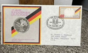 1974 25 JAHRE BUNDESREPUBLIK DEUTSCHLAND SILER �R�C�� & �����J�o�[