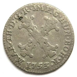 [R2557] 10 Liards 1753 �A���g���[�v�ARdr�A�}���A �e���W�A (1740-1780)
