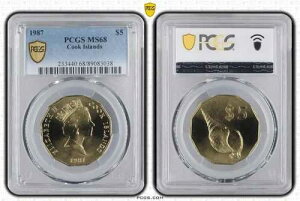 �N�b�N���� $5 1987 PCGS MS68 �g�b�v�|�b�v �R���N�V�F��