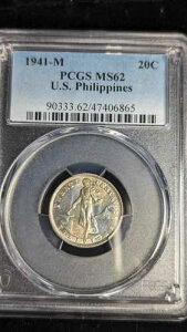 1941-M 20�Z���^�{ PCGS MS62 �A�����J �t�B���s�� 20�Z���g��� 90333.65 47406865