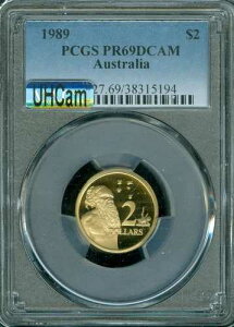 1989�N�I�[�X�g�����A 2�h�� PCGS PR69 MAC UHCam & SPOTLESS �B