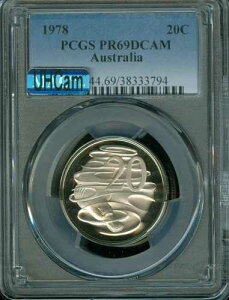 1978 �I�[�X�g�����A 20 �Z���g PCGS PR69 DCAM MAC �E���g���w�r�[ �J���I *