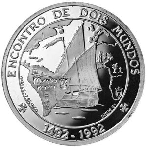 �|���g�K�� 1000 �G�X�N�[�h 1992 �V���o�[ �v���[�t 'Ibero Dos Mundos - Ship & Map'