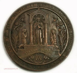 (�A�����J) M?daille BAPTEME attribu?? coll?ge ST JOSEPH Avignon 1865 par Arthur Marti