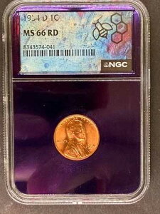 1954-D 1�Z���g ? NGC MS66 RD ? TraderBea ? ���t���x���̃C���N����G���[