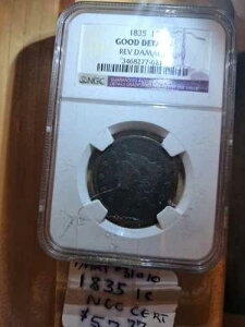NGC 1835-P 1 XF 45 BN �Z���g �N���V�b�N �w�b�h�A�O���[�h�Ƃ��Ă͗ǍD�B