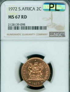 1972�N ��A�t���J 2�Z���g NGC PF67 RD MAC PL & FINEST MAC �X�|�b�g���X �󏭁B
