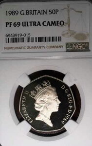 1989 NGC PF69 �E���g���J���I 50P �t�B�t�e�B�y���X