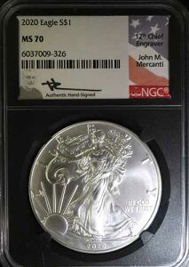 2020 $1 Eagle NGC MS70 Mercanti �T�C������!!