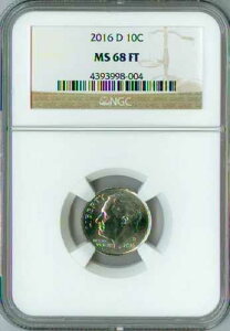 2016 D ���[�Y�x���g �_�C�� NGC MS68 FT 2ND �ō����O���[�h �� �X�|�b�g���X�B
