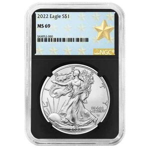 2022�N 1�h�� �A�����J�� �V���o�[ �C�[�O�� NGC MS69 �E�F�X�g�|�C���g �X�^�[���x�� ���g���R�A