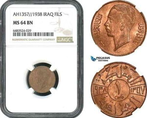 AH405�A�K�Y�B�[ I�A1 �t�B���X AH1357//1938�ANGC MS64BN