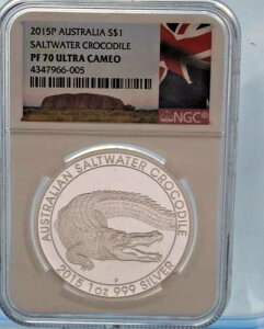 NGC #4347966-005 2015P PF 70 �E���g���J���I .999 -�I�[�X�g�����A S$1 �C���G���j
