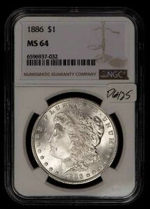 1886�N 1�h�� �����K���E�_���[ - VAM-6A High 6�A�\��n�̏Փ� - NGC MS 64 - SKU-D6425