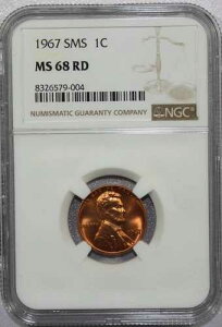 1967�N SMS �����J�[�� �Z���g NGC MS68 RD - PQ �F�� �����R�C���I#496