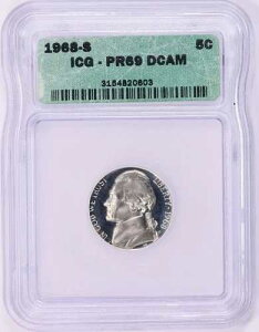 �u�N�C�b�N�I�[�N�V�����v1968-S �W�F�t�@�[�\���j�b�P�� ICG PR69DCAM �uGEM�v MB 5394