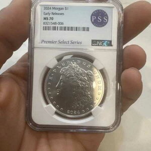 2024�N �����K�� �V���o�[ ���� 1�h�� - NGC MS 70 PSS ���������[�X SUPERB