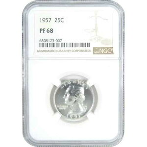 1957�N���V���g���N�H�[�^�[ PF 68 NGC �V���o�[�v���[�t 25�Z���g�R�C�� SKU:CPC9626