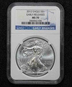 2012�N �A�����J�� �V���o�[ �C�[�O�� $1 NGC MS-70 �A�[���[�����[�X 2NFX