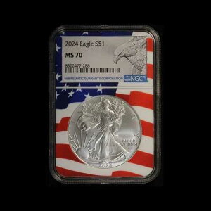 2024 P �A�����J�� �V���o�[ �C�[�O�� MS 70 NGC - �č���������