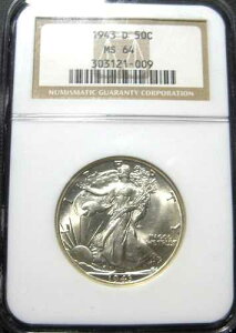 1943-D NGC MS 64 ���o�e�B�E�H�[�L���O ������Ŕ��ɔ�����