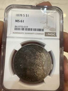 1878-S �T���t�����V�X�R ���[�K�� �V���o�[ NGC Ma61 �f���炵���F��