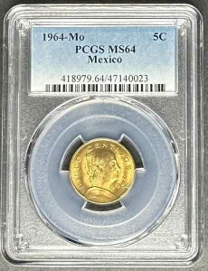 1964-Mo ���L�V�R �V���R�E�Z���^�{ 5C PCGS MS-64�A3 �_�w���� 5 �h������!!!