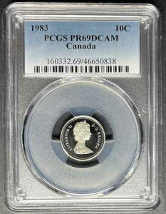 1983 �N�J�i�_ 10 �Z���g PCGS PR-69 DCAM�A3 �_�w���� 5 �h������!!