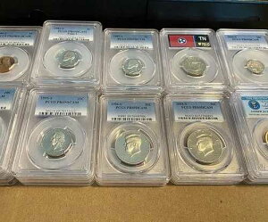 PCGS69 �f�B�[�v�J���I�R�C�� 10 �Z���g�A25 �Z���g�A50 �Z���g�A1 �h���� 1 ���Z�b�g