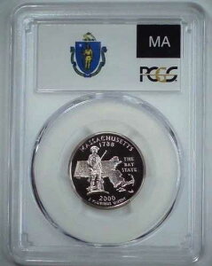 2000-S 25�Z���g �}�T�`���[�Z�b�c�B �N�H�[�^�[�R�C�� PCGS PR69DCAM CLAD 24clr0528
