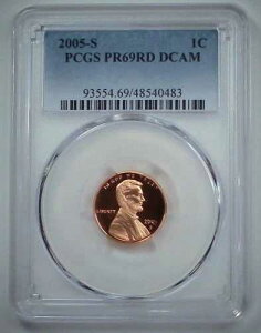 2005-S 1C �����J�[���L�O�� PCGS PR69RD DCAM 24htc0604