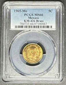1965-Mo ���L�V�R �V���R�E�Z���^�{ 5C PCGS MS-66�A3 �_�w���� 5 �h������!!!