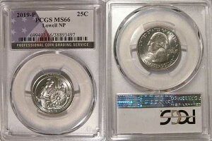 2019 P ���[�E�F�� NP �N�H�[�^�[ 25�Z���g PCGS MS66