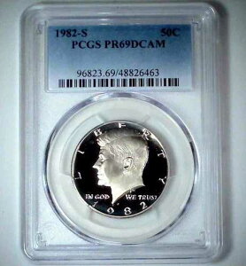 1982-S 50�Z���g �P�l�f�B �n�[�t�_���[ PCGS PR69DCAM �N���b�h 25ltch0226