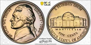 1964�N �v���[�t �W�F�t�@�[�\���j�b�P�� PCGS PR67 ���C�g�Z���t�@���g�[�j���O