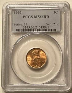�X�[�p�[�n�C�O���[�h 1997 P PCGS 1C MS66RD ���b�h�t�@�C�A���[�W�F�� �����J�[���L�O�Z���g 1C