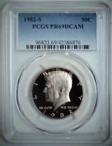 1982-S 50�Z���g �P�l�f�B �n�[�t�_���[ PCGS PR69DCAM CLAD 23alo0111