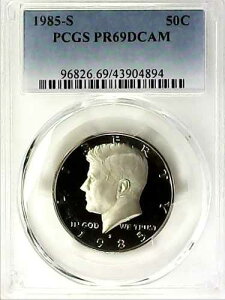1985-S 50�Z���g �P�l�f�B �n�[�t�_���[ PCGS PR69DCAM CLAD 22ato0330