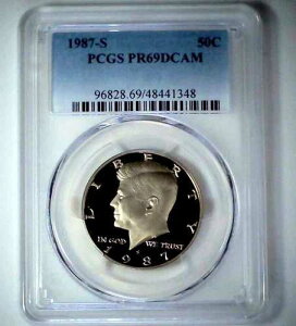 1987-S 50�Z���g �P�l�f�B �n�[�t�_���[ PCGS PR69DCAM CN �N���b�h 25rtc0221