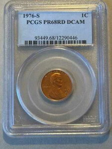 1976-S �����J�[�� �Z���g 1C PCGS PR68RD DCAM **���b�h** �W�F��