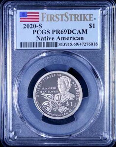 2020 S $1 SACAGAWEA �����ʃy���g�����B�b�` NA PCGS PR69 DCAM FS