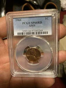 1966�N SMS �����J�[�� �Z���g PCGS SP66RD �n�C�O���[�h ���b�h �������A���R�C��