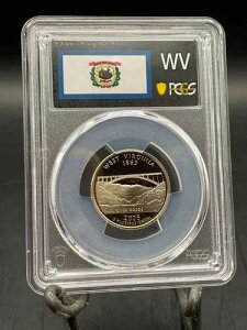 2005-S 25�Z���g �E�F�X�g�o�[�W�j�A�B CLAD �B�����x�� �N�H�[�^�[�v���[�t PCGS PR70DCAM