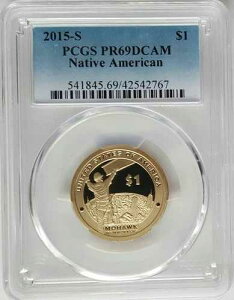 2015-S �v���[�t �l�C�e�B�u�A�����J�� �T�J�K�E�B�A �h�� PCGS PR69 DCAM - �F�򂹂��u���[���x��