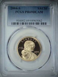 2004-S 1�h�� �l�C�e�B�u�A�����J���h�� PCGS PR69DCAM 23wrc1205