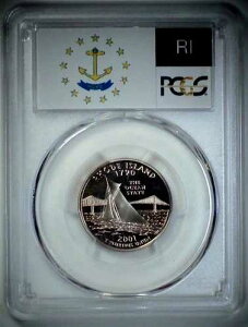 2001-S 25�Z���g �B�N�H�[�^�[ ���[�h�A�C�����h PCGS PR69 DCAM CLAD 23sru0201