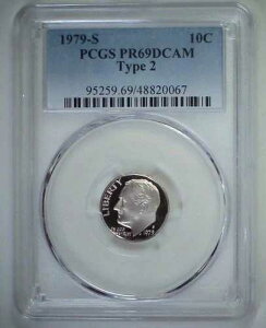 1979-S 10�Z���g ���[�Y�x���g �_�C�� �^�C�v2 PCGS PR69DCAM �N���b�h 24cuc0915
